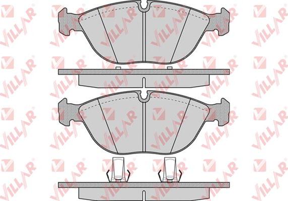 Villar 626.0881 - Brake Pad Set, disc brake autospares.lv