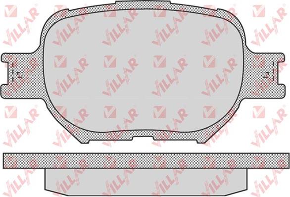 Villar 626.0837 - Brake Pad Set, disc brake autospares.lv