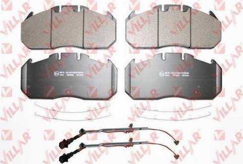 Villar 626.0823A - Brake Pad Set, disc brake autospares.lv