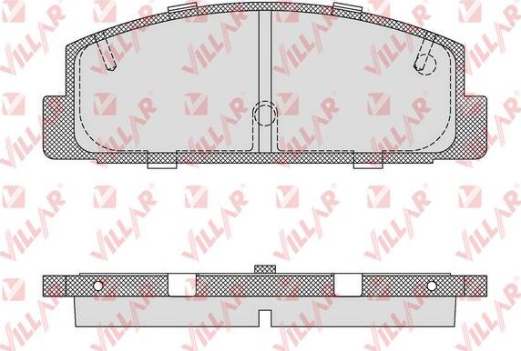 Villar 626.0876 - Brake Pad Set, disc brake autospares.lv