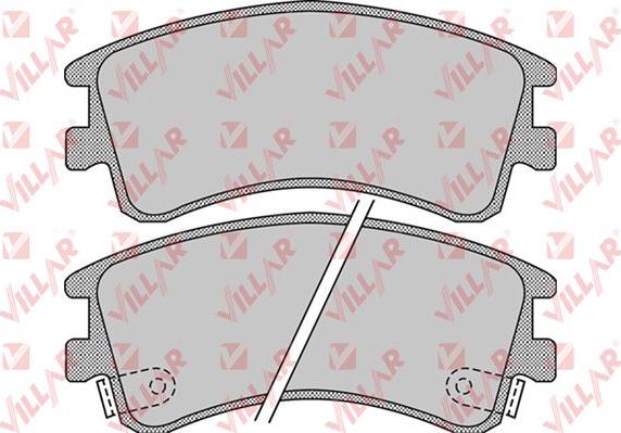 Villar 626.0878 - Brake Pad Set, disc brake autospares.lv