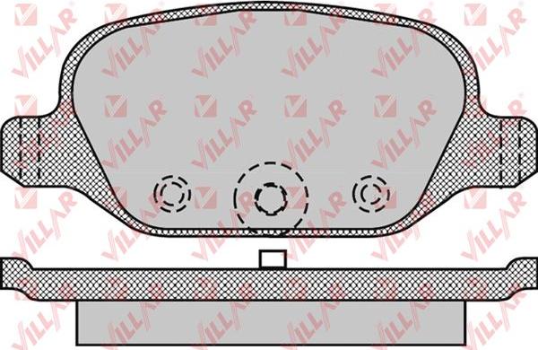 Villar 626.0872 - Brake Pad Set, disc brake autospares.lv