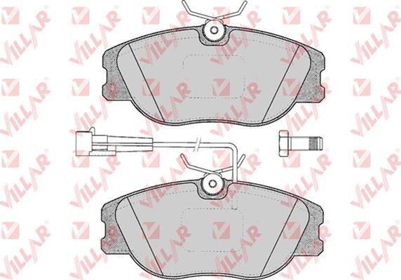 Villar 626.0344 - Brake Pad Set, disc brake autospares.lv