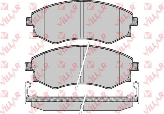 Villar 626.0348 - Brake Pad Set, disc brake autospares.lv