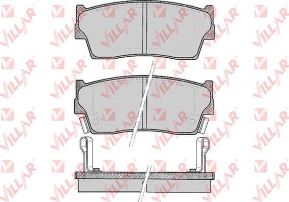 Villar 626.0342 - Brake Pad Set, disc brake autospares.lv