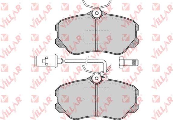 Villar 626.0358 - Brake Pad Set, disc brake autospares.lv