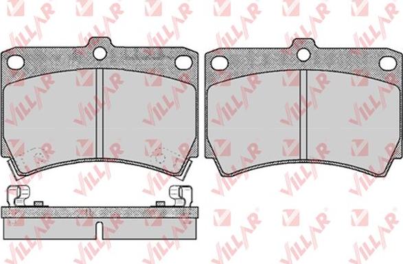 Villar 626.0366 - Brake Pad Set, disc brake autospares.lv