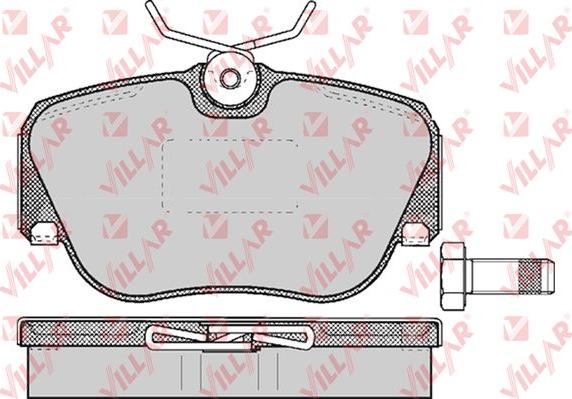 Villar 626.0302 - Brake Pad Set, disc brake autospares.lv