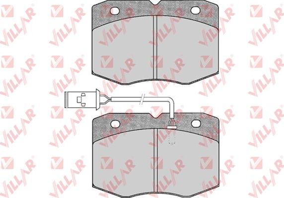 Villar 626.0388 - Brake Pad Set, disc brake autospares.lv