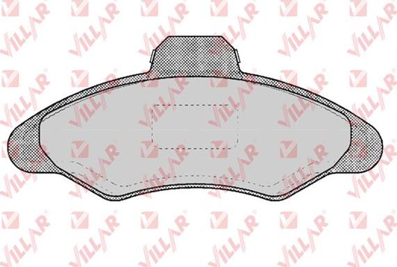 Villar 626.0383 - Brake Pad Set, disc brake autospares.lv