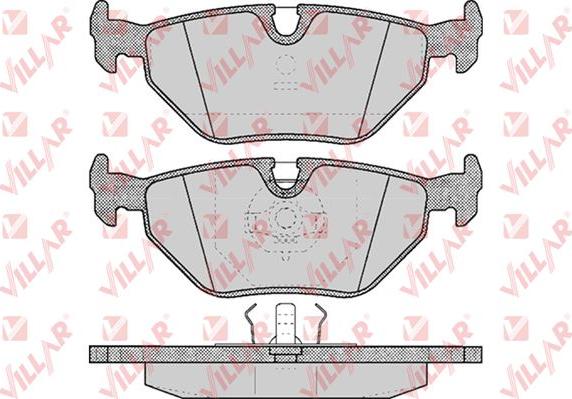 Villar 626.0297 - Brake Pad Set, disc brake autospares.lv