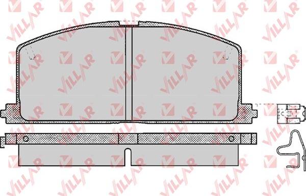 Villar 626.0268 - Brake Pad Set, disc brake autospares.lv