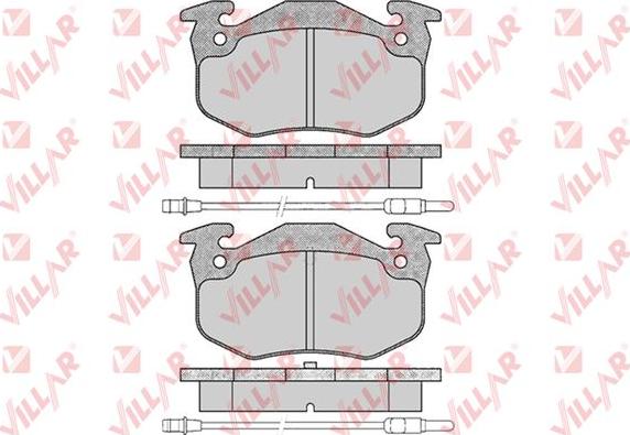 Villar 626.0201 - Brake Pad Set, disc brake autospares.lv