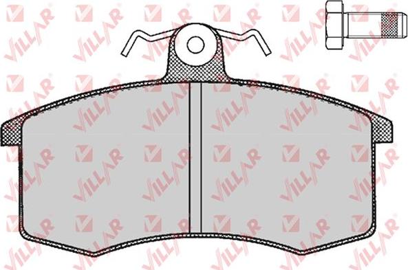 Villar 626.0288 - Brake Pad Set, disc brake autospares.lv