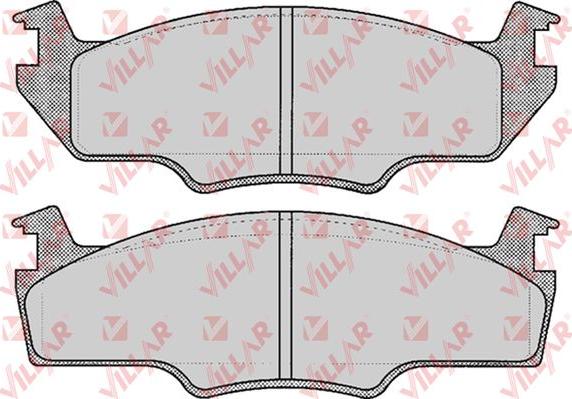 Villar 626.0226 - Brake Pad Set, disc brake autospares.lv