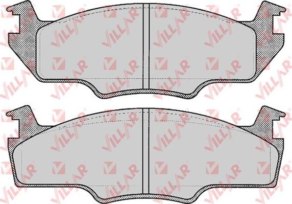 Villar 626.0227 - Brake Pad Set, disc brake autospares.lv