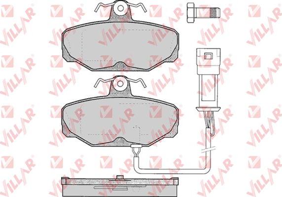 Villar 626.0279 - Brake Pad Set, disc brake autospares.lv