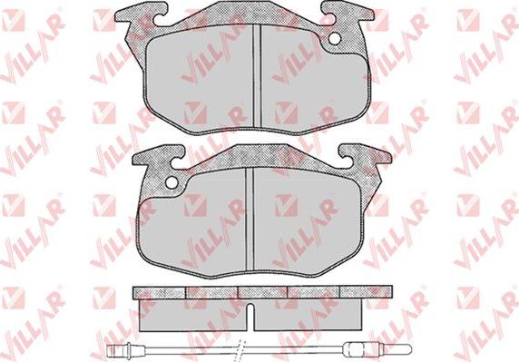 Villar 626.0271 - Brake Pad Set, disc brake autospares.lv