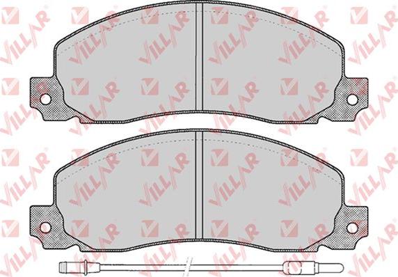 Villar 626.0278 - Brake Pad Set, disc brake autospares.lv