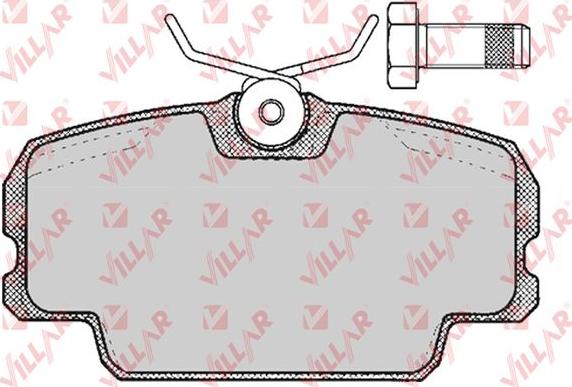 Villar 626.0273 - Brake Pad Set, disc brake autospares.lv