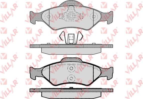 Villar 626.0795 - Brake Pad Set, disc brake autospares.lv