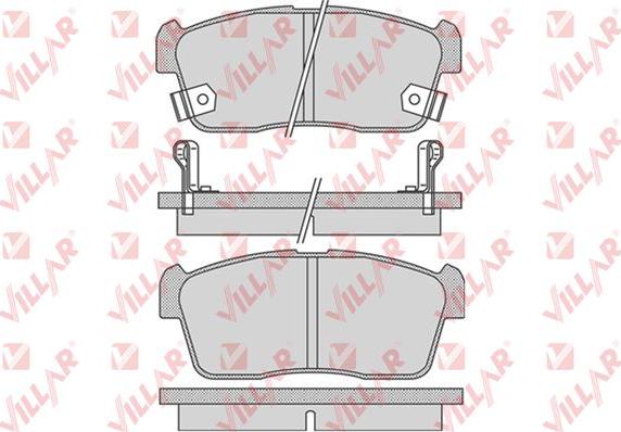 Villar 626.0796 - Brake Pad Set, disc brake autospares.lv