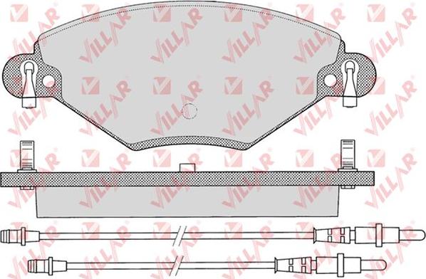 Villar 626.0793 - Brake Pad Set, disc brake autospares.lv