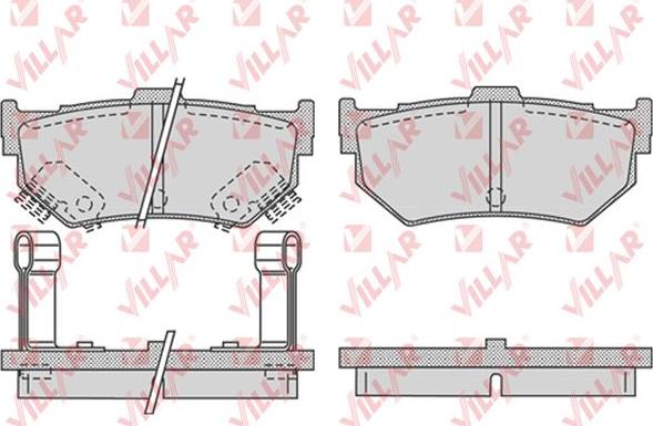 Villar 626.0751 - Brake Pad Set, disc brake autospares.lv