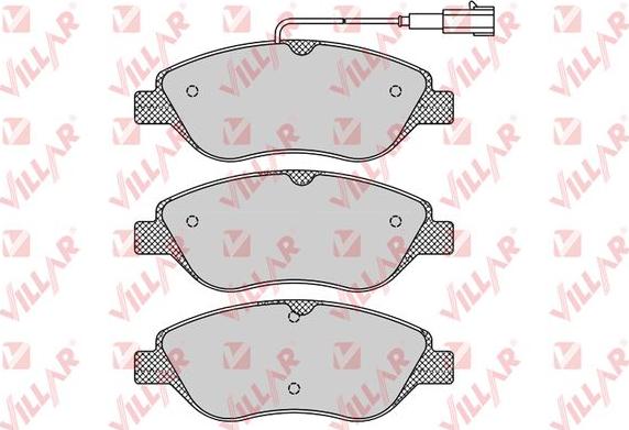 Villar 626.0765 - Brake Pad Set, disc brake autospares.lv