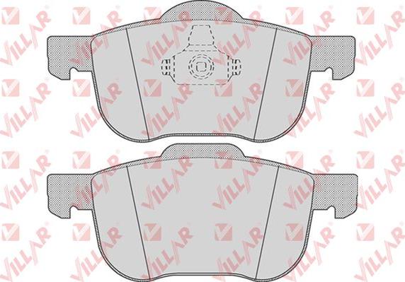 Villar 626.0704 - Brake Pad Set, disc brake autospares.lv