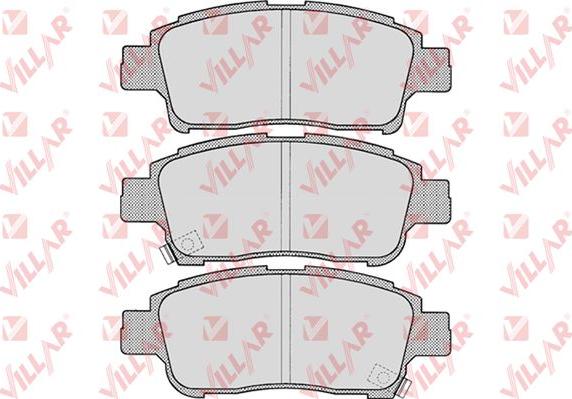 Villar 626.0700 - Brake Pad Set, disc brake autospares.lv