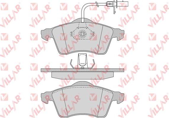 Villar 626.0787 - Brake Pad Set, disc brake autospares.lv