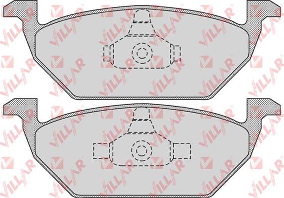 Villar 626.0730 - Brake Pad Set, disc brake autospares.lv