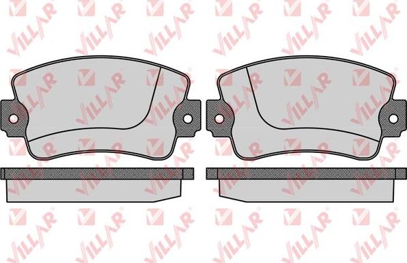 Villar 626.0731 - Brake Pad Set, disc brake autospares.lv