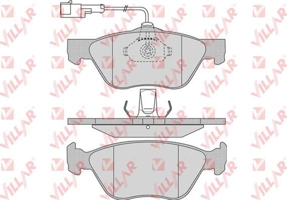 Villar 626.0720 - Brake Pad Set, disc brake autospares.lv