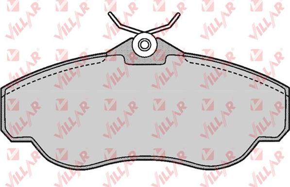 Villar 626.0728 - Brake Pad Set, disc brake autospares.lv