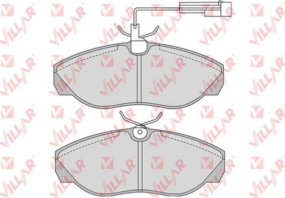 Villar 626.0774 - Brake Pad Set, disc brake autospares.lv