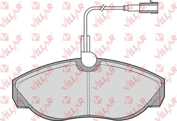 Villar 626.0773 - Brake Pad Set, disc brake autospares.lv