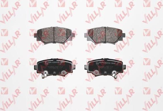 Villar 626.1918 - Brake Pad Set, disc brake autospares.lv