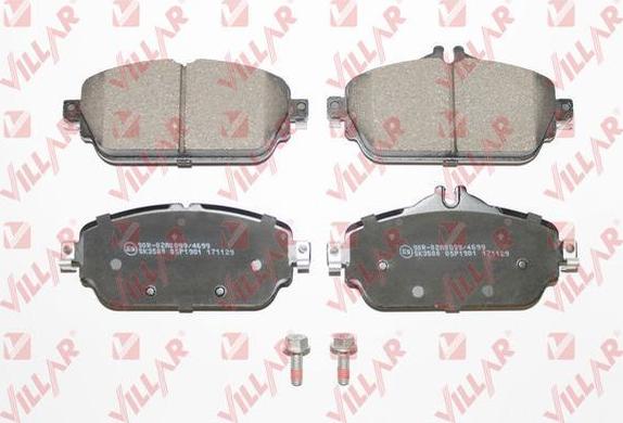 Villar 626.1981 - Brake Pad Set, disc brake autospares.lv