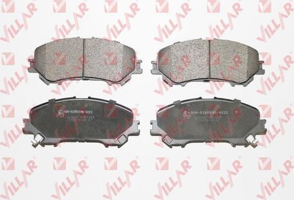 Villar 626.1975 - Brake Pad Set, disc brake autospares.lv