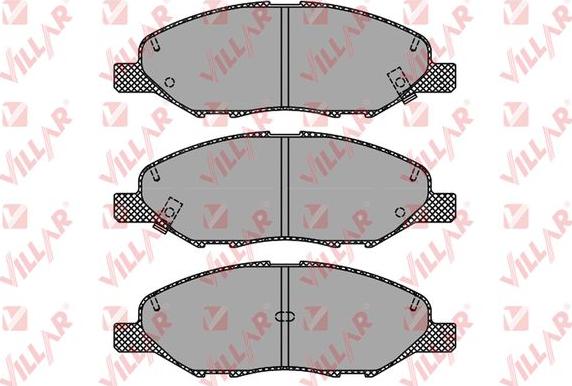Villar 626.1497 - Brake Pad Set, disc brake autospares.lv
