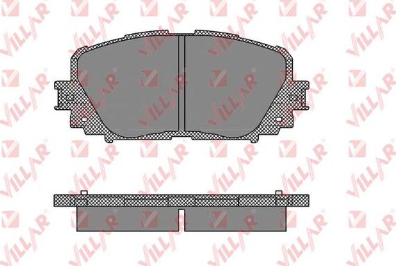 Villar 626.1459 - Brake Pad Set, disc brake autospares.lv