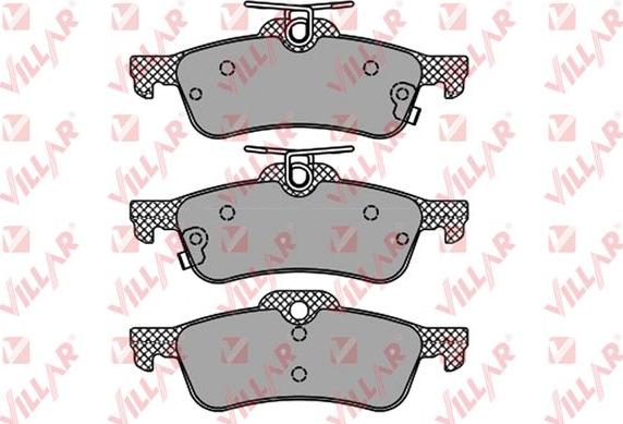 Villar 626.1458 - Brake Pad Set, disc brake autospares.lv