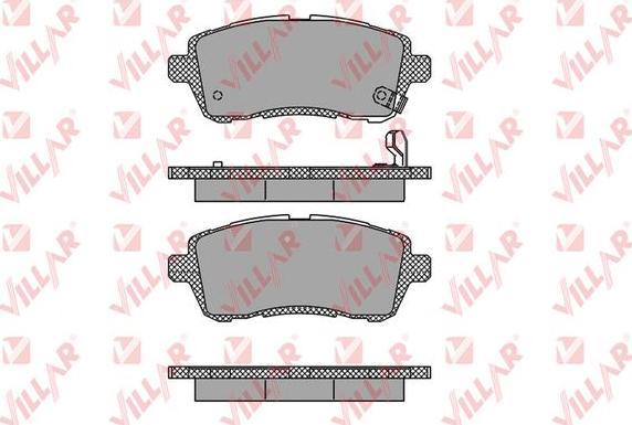 Villar 626.1464 - Brake Pad Set, disc brake autospares.lv