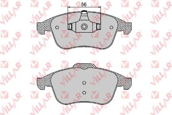 Villar 626.1466 - Brake Pad Set, disc brake autospares.lv