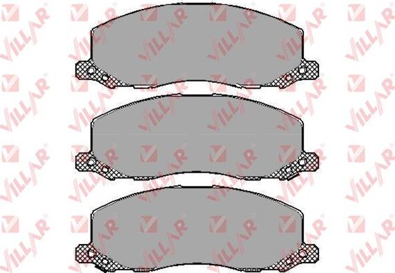 Villar 626.1468 - Brake Pad Set, disc brake autospares.lv