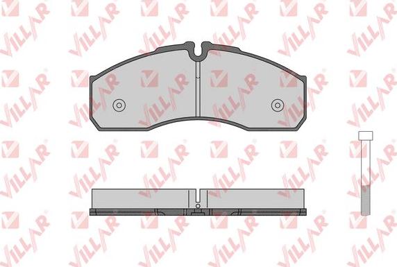 Villar 626.1462 - Brake Pad Set, disc brake autospares.lv