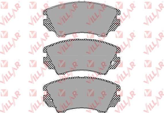 Villar 626.1467 - Brake Pad Set, disc brake autospares.lv