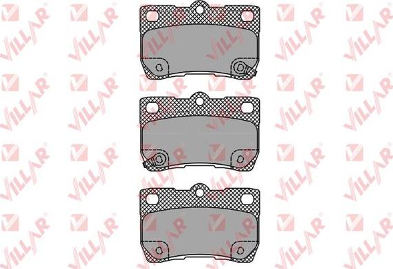 Villar 626.1407 - Brake Pad Set, disc brake autospares.lv